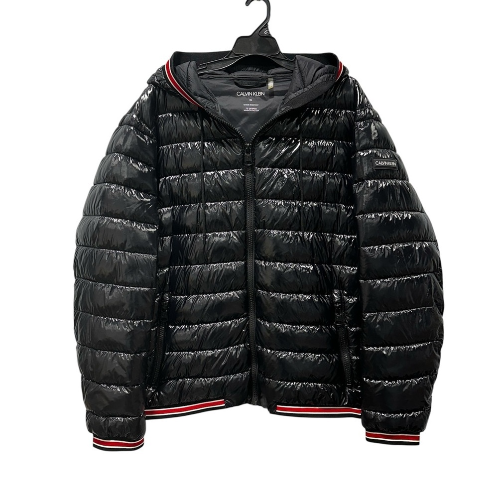 Calvin Klein Men's Hooded Super Shine Puffer Jacket